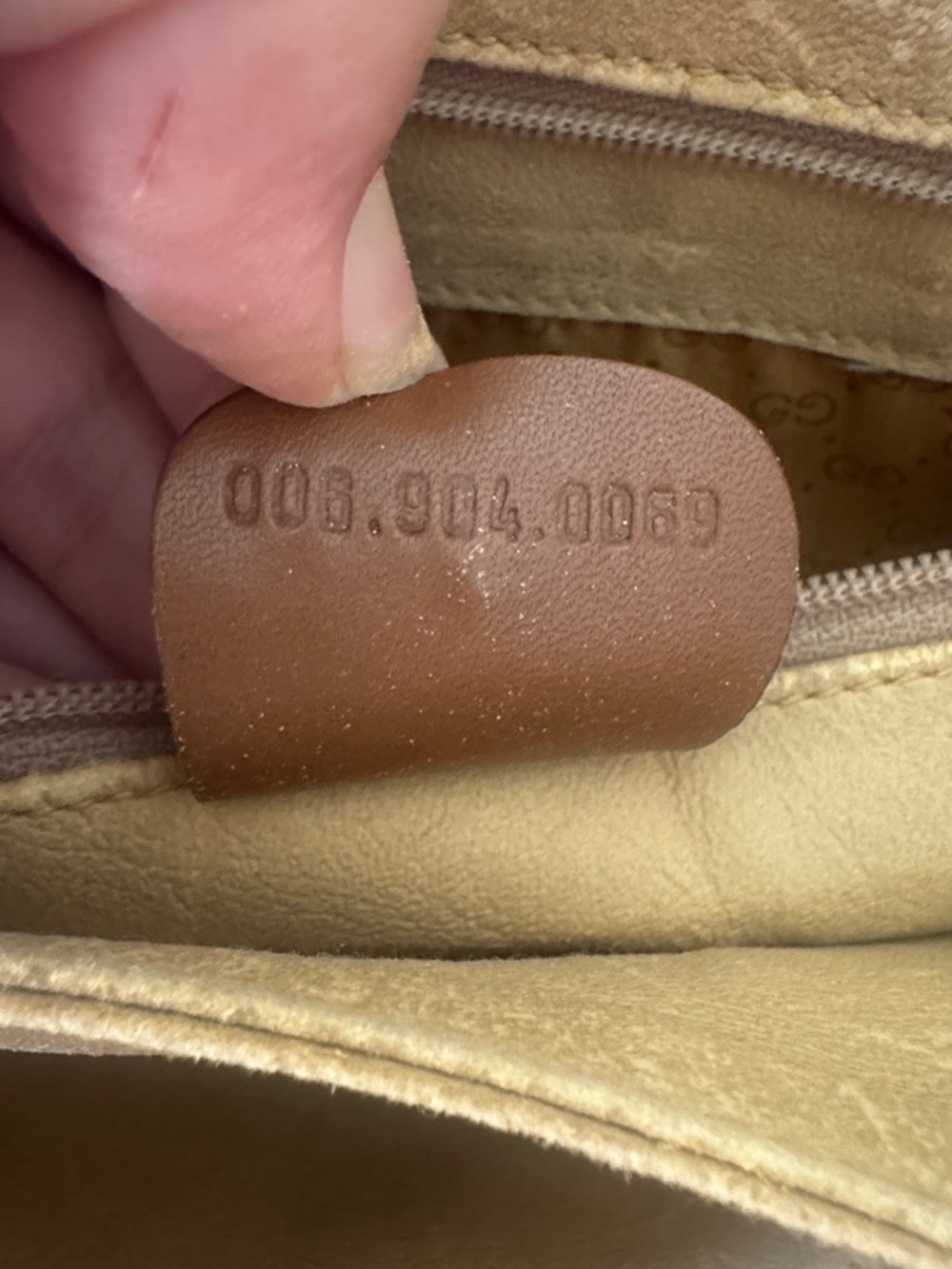 Gucci Brown Monogram Clutch with Tan Leather Trim - project bag - Picture 12 of 15